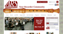 Desktop Screenshot of americanrecorder.org